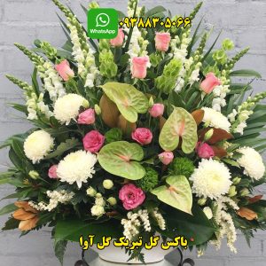 باکس گل تبریک سبز